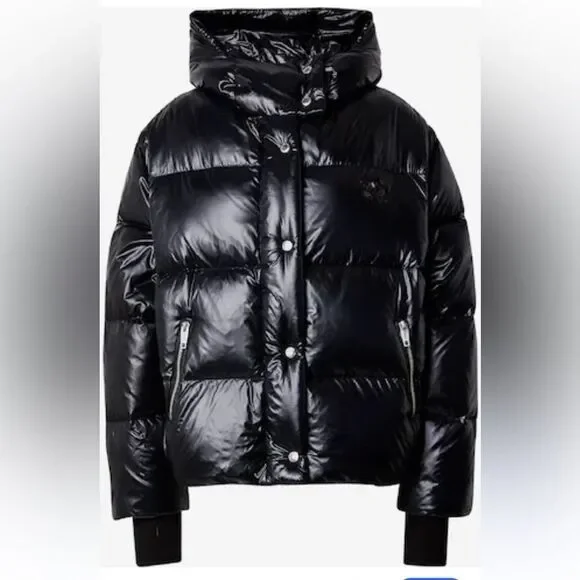 $715 The Kooples Detachable-Sleeve Hooded Padded Shell-Down Jacket Puffer NWT Sm - Picture 6 of 13